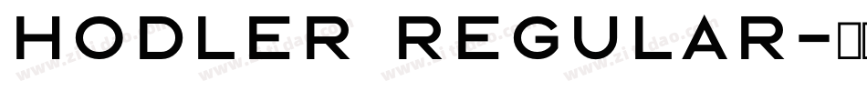 HODLER Regular字体转换